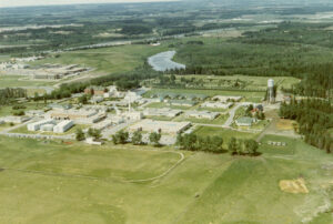 Aerial view of Alberta School Hospital